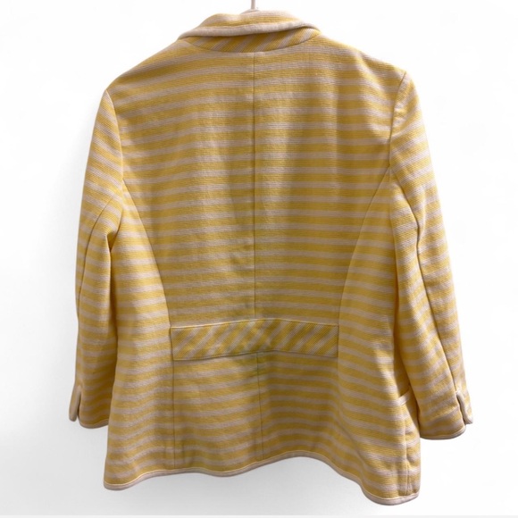 Yellow Striped Women's Nautical Jacket - Picture 3 of 6